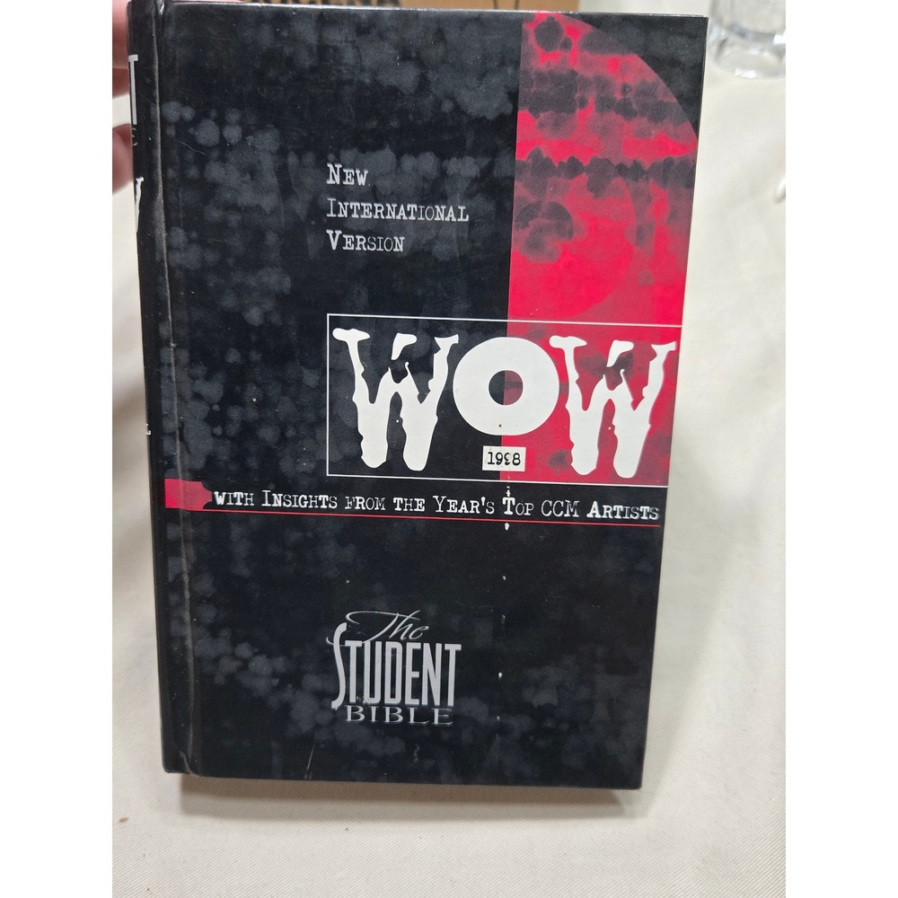 NIV Student Bible WOW 1998 CCM Artists Insights Zondervan Hardcover Bible